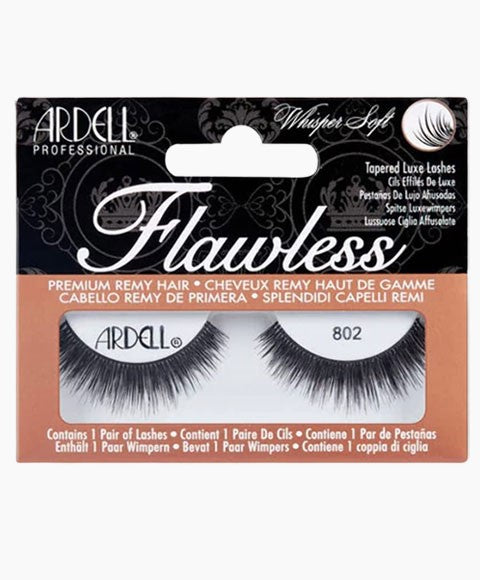 ARDELL FLAWLESS WHISPER SOFT TOPERED LUXE LASHES 802  Color Black Eye Makeup Asetena Pa 