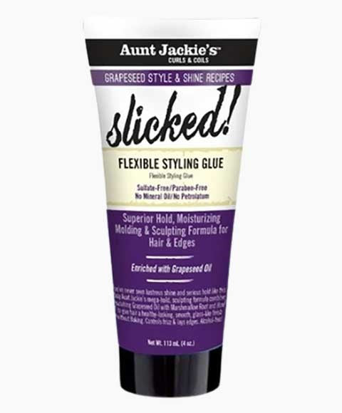 AUNT JACKIES GRAPESEED SLICKED FLEXIBLE STYLING GLUE 114 g Hair Styling Asetena Pa 