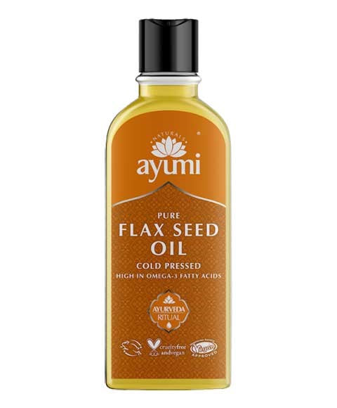 AYUMI NATURAL PURE FLAX SEED OIL COLD PRESSED 150 ml Skin Moisturizing Asetena Pa 