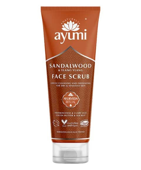 AYUMI NATURALS SANDALWOOD AND YLANG YLANG FACE SCRUB 125 ml Skin Wash Asetena Pa 