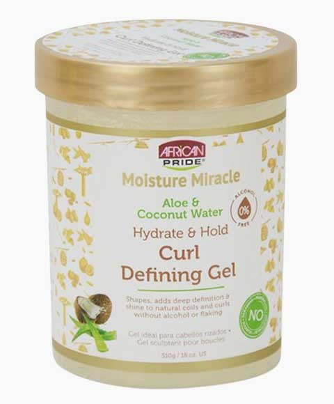 MOISTURE MIRACLE ALOE AND COCONUT WATER CURL DEFINING GEL 510g Hair Styling Asetena Pa 