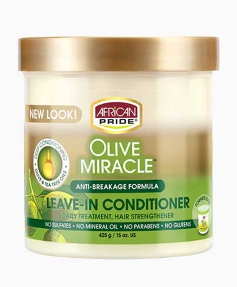OLIVE MIRACLE ANTI BREAKAGE FORMULA LEAVE IN CONDITIONER 425 g (Pack of 2) Conditioner Asetena Pa 