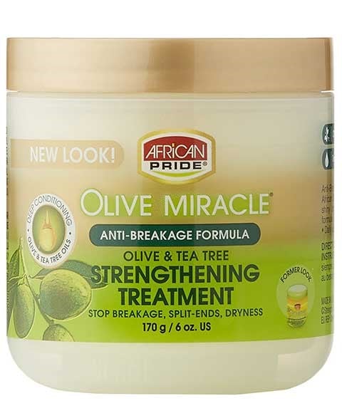 OLIVE MIRACLE OLIVE AND TEA TREE STRENGTHENING TREATMENT 170 g (Pack of 3) Treatments Asetena Pa 
