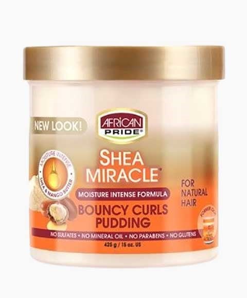 SHEA MIRACLE BOUNCY CURLS PUDDING 425 g (Pack of 2) Hair Styling Asetena Pa 