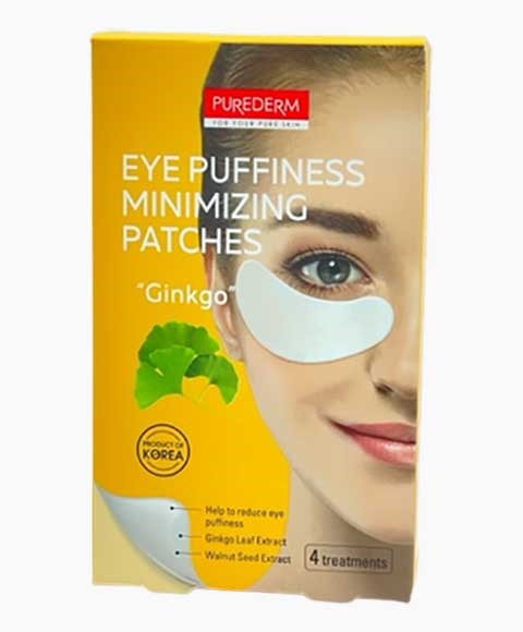 PUREDERM EYE PUFFINESS MINIMIZING GINKGO PATCHES 4 Sachet Eye Makeup Asetena Pa 