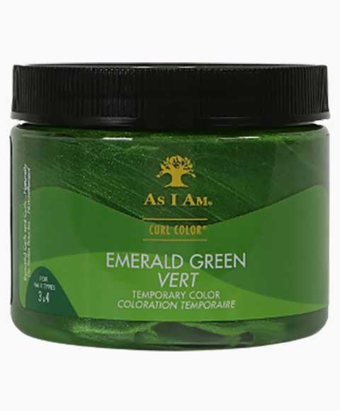 AS I AM CURL COLOR EMERALD GREEN TEMPORARY COLOR 182 g Hair Color Asetena Pa 