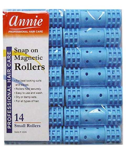 SNAP ON MAGNETIC ROLLERS LIGHT BLUE Small Kids Hair Accessories Asetena Pa 