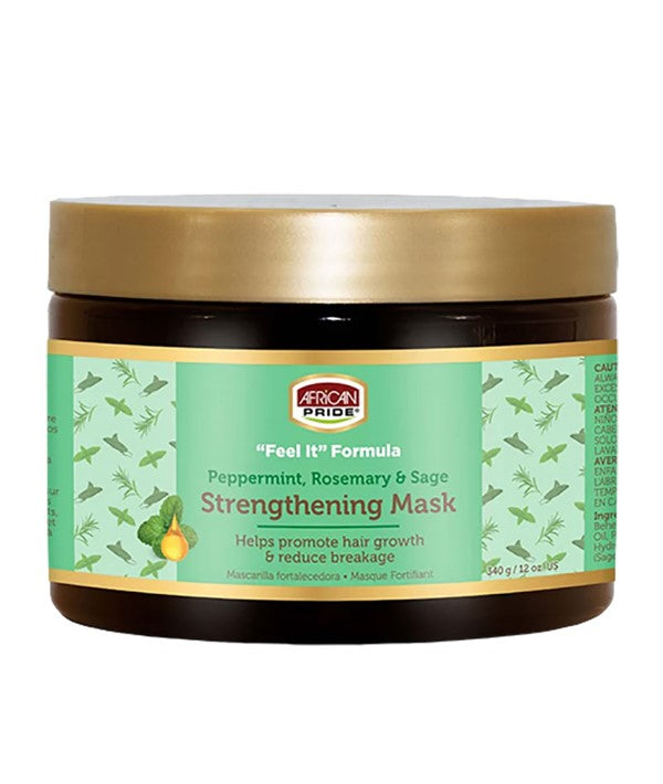 PEPPERMINT ROSEMARY AND SAGE STRENGTHENING MASK 340g Treatments Asetena Pa 
