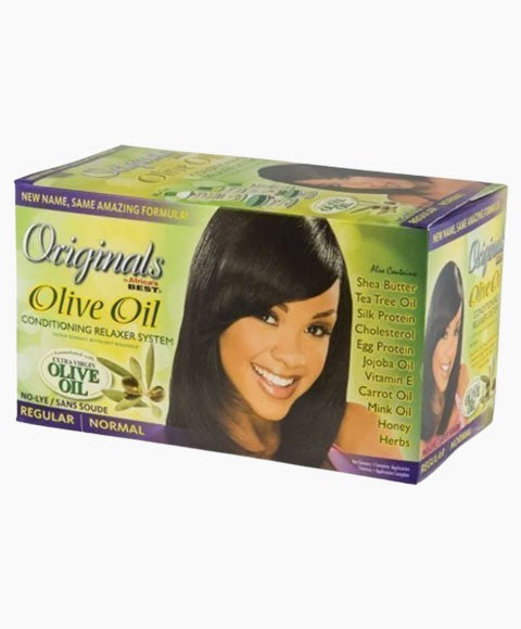 ORIGINALS OLIVE OIL NO LYE CONDITIONING RELAXER SYSTEM REGULAR 1 Application Relaxer n Texturizer Asetena Pa 