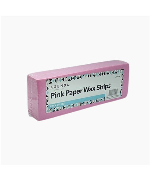 AGENDA DISPOSABLES PAPER WAX PINK STRIPS 100 Sheets Hair Removing Asetena Pa 