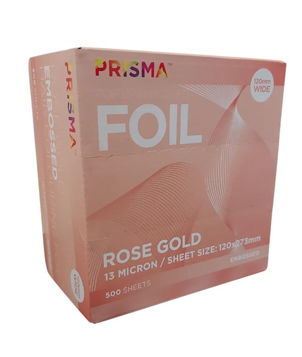 PRISMA POP UP EMBOSSED ROSE GOLD FOIL SHEET 120 x 273 mm Hair Color Asetena Pa 