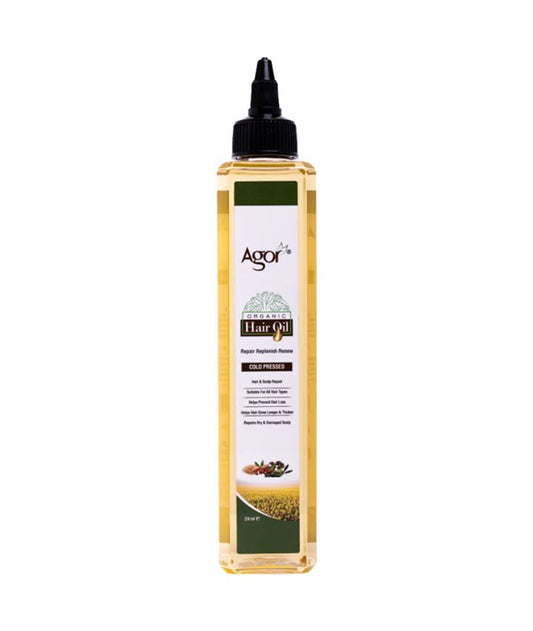 AGOR ORGANIC COLD PRESSED HAIR OIL 250ml Treatments Asetena Pa 