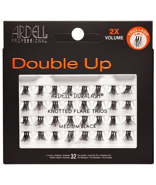 ARDELL DOUBLE UP 3 IN 1 MEDIUM BLACK TRIO LASH Medium Color Black Eye Makeup Asetena Pa 
