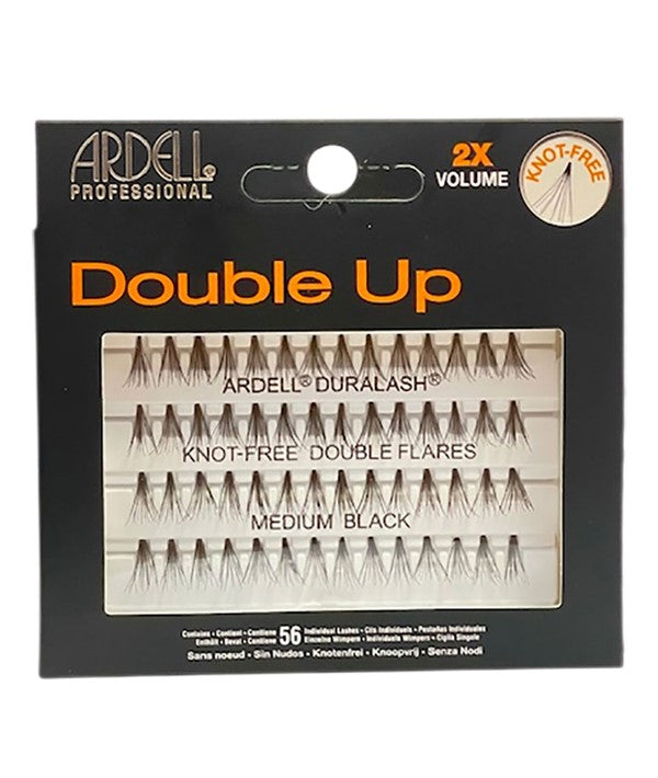 ARDELL DOUBLE UP KNOT FREE DOUBLE FLARES LASHES MEDIUM BLACK  Color Black Eye Makeup Asetena Pa 