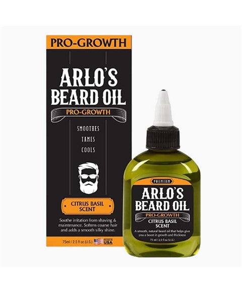 ARLOS PRO GROWTH BEARD OIL WITH CITRUS BASIL SCENT 75 ml Shaving Asetena Pa 