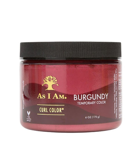 AS I AM CURL COLOR BURGUNDY TEMPORARY COLOR 170 g Hair Color Asetena Pa 