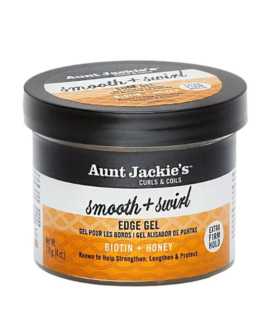 AUNT JACKIES SMOOTH AND SWIRL EDGE GEL BIOTIN AND HONEY 4oz Hair Styling Asetena Pa 