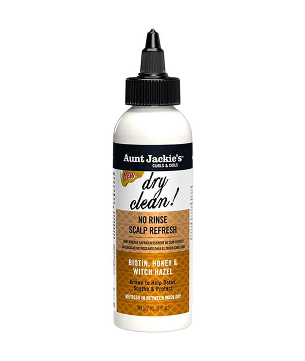 AUNT JACKIES DRY CLEAN NO RINSE SCALP REFRESH 177ml  No Coulor Conditioner Asetena Pa 
