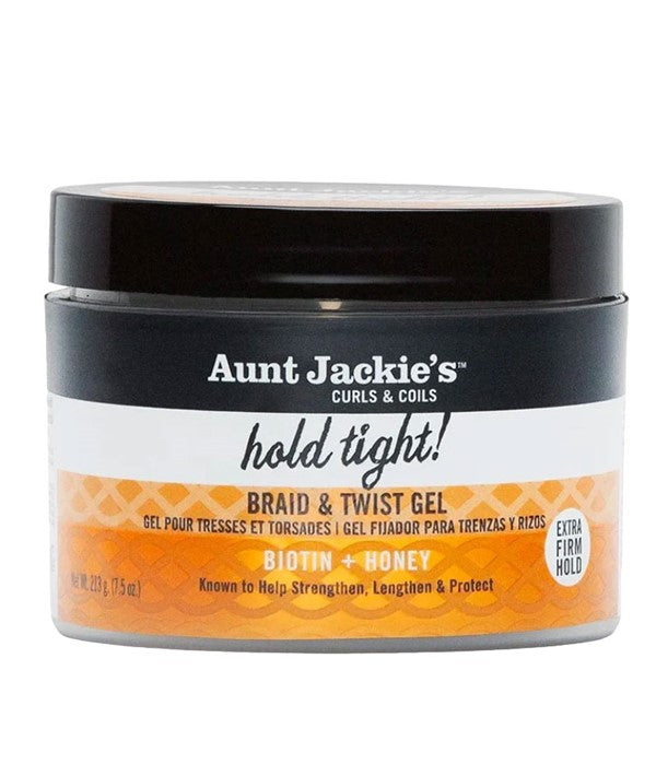AUNT JACKIES HOLD TIGHT BRAID AND TWIST GEL BIOTIN AND HONEY 213g Hair Styling Asetena Pa 