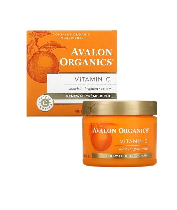 AVALON ORGANICS VITAMIN C RENEWAL CREME RICHE 48 g Skin Moisturizing Asetena Pa 