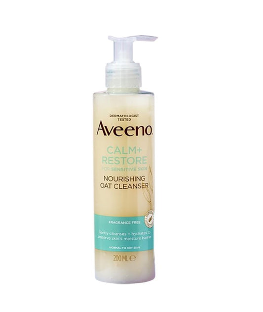 AVEENO CALM PLUS RESTORE NOURISHING OAT CLEANSER FOR SENSITIVE SKIN 200 ml Skin Wash Asetena Pa 