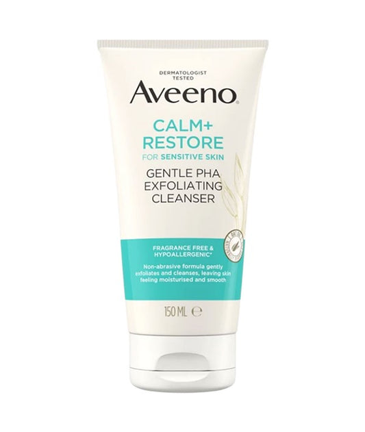 AVEENO CALM RESTORE GENTLE PHA EXFOLIATING CLEANSER 150 ml Skin Wash Asetena Pa 