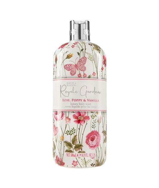 ROYALE GARDEN ROSE POPPY AND VANILLA LUXURY BODY WASH 500 ml Body Care Asetena Pa 