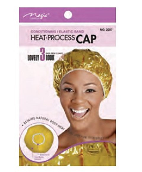 MAGIC COLLECTION CONDITIONING HEAT PROCESS CAP  Color Gold Durags and Caps Asetena Pa 