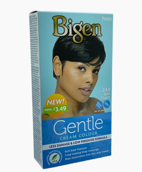 GENTLE CREAM COLOUR 2AB ASH BLACK Hair Color Asetena Pa 