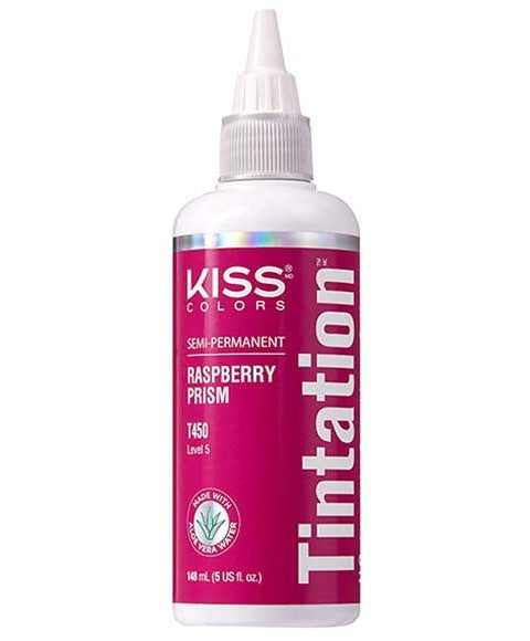 KISS COLORS TINTATION SEMI PERMANENT RASPBERRY PRISM T450 148 ml Hair Color Asetena Pa 