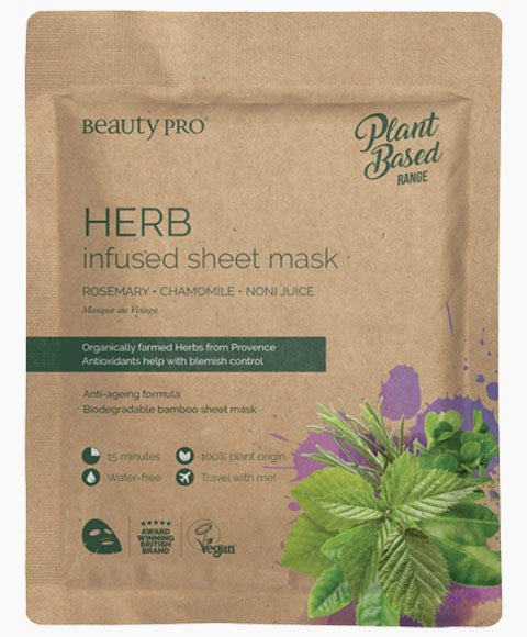 PLANT BASED RANGE HERB INFUSED SHEET MASK 22 ml Skin Wash Asetena Pa 