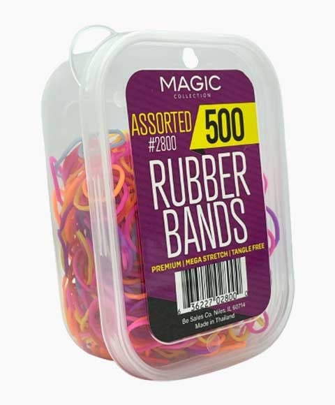 MAGIC COLLECTION RUBBER BANDS ASSORTED 500 Pcs (2700) Kids Hair Accessories Asetena Pa 