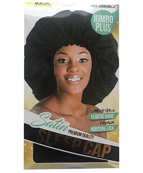 SATIN SLEEP CAP 2285BLA Durags and Caps Asetena Pa 