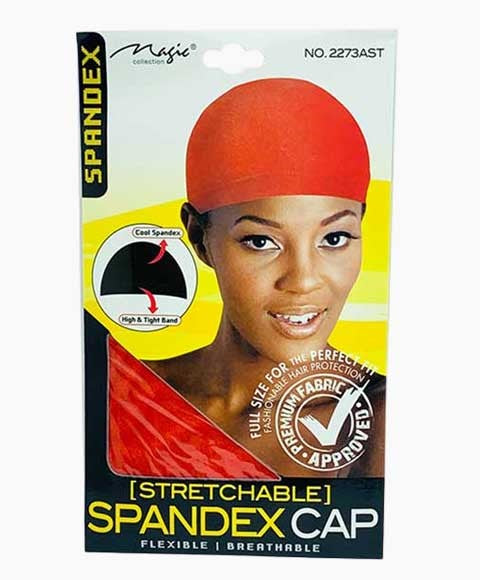 MAGIC COLLECTION STRETCHABLE SPANDEX CAP 2273AST  Color Assorted Durags and Caps Asetena Pa 