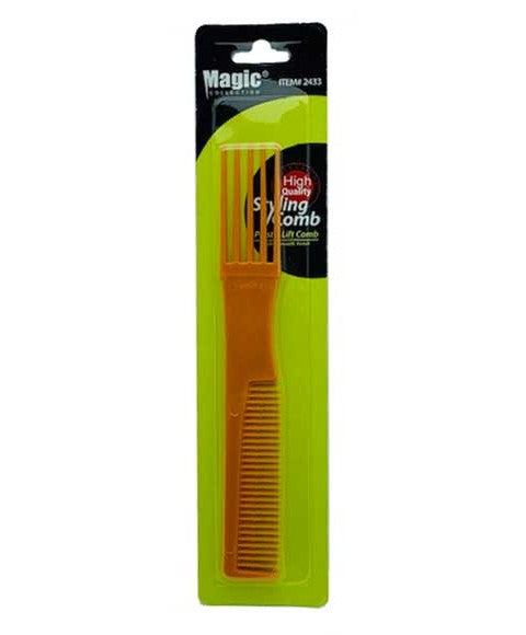 MAGIC COLLECTION PLASTIC LIFT COMB 2433  Color Black Hair Brushes and Combs Asetena Pa 