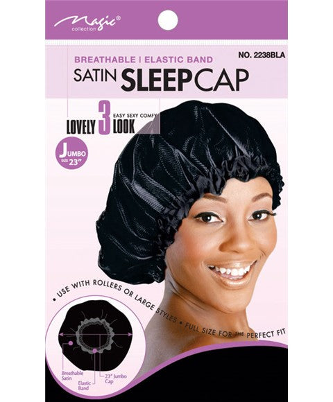 MAGIC COLLECTION SATIN SLEEP CAP ASSORTED XL Durags and Caps Asetena Pa 