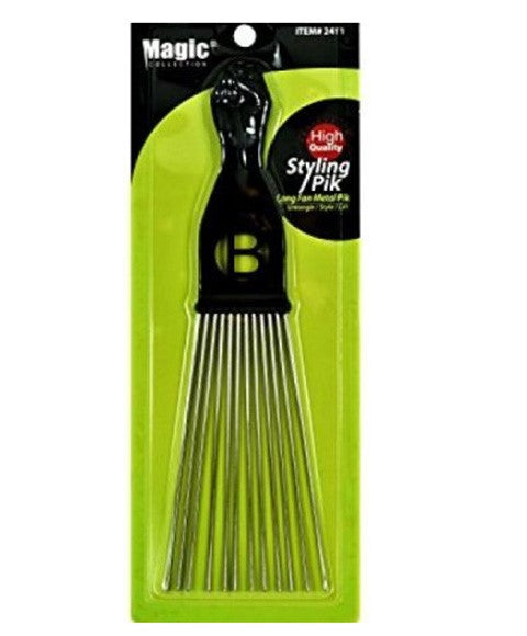 MAGIC COLLECTION FAN METAL PIK LONG Color 2411 Hair Brushes and Combs Asetena Pa 