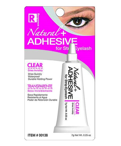 RESPONSE NATURAL PLUS EYELASHE ADHESIVE 7 g Color Dark Eye Makeup Asetena Pa 
