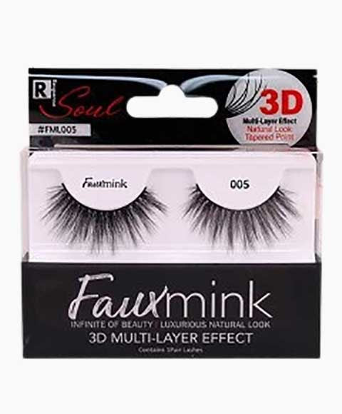 RESPONSE SOUL FAUX MINK 3D EFFECT EYELASH 005  Color Black Eye Makeup Asetena Pa 