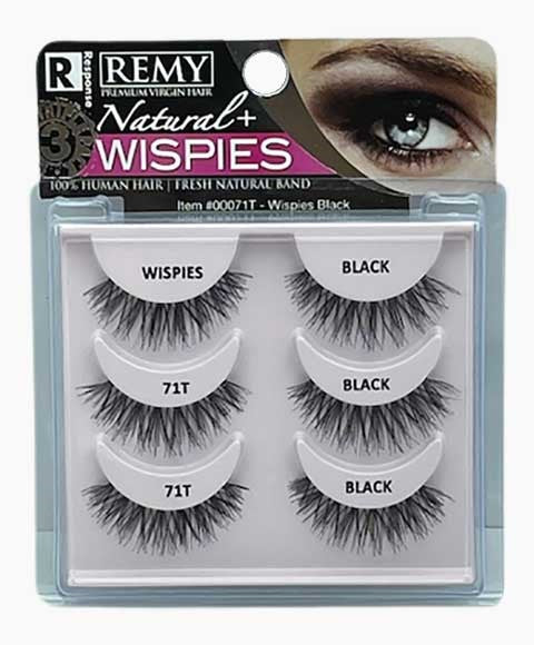 RESPONSE REMY NATURAL PLUS WISPIES 71T 3 pcs Color Black Eye Makeup Asetena Pa 