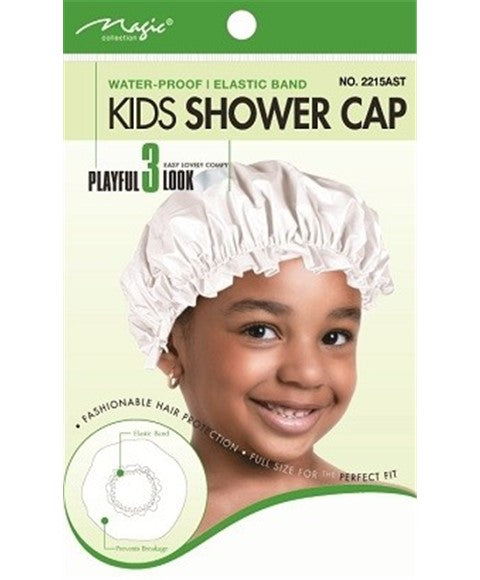 MAGIC COLLECTION WATERPOOF KIDS SHOWER CAP 2215  Color Assorted Durags and Caps Asetena Pa 