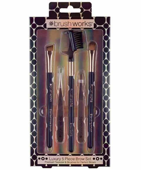 BRUSH WORKS LUXURY 5 PIECE BROW SET Eye Makeup Asetena Pa 