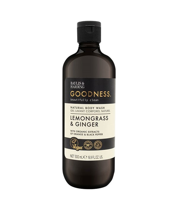GOODNESS LEMONGRASS AND GINGER NATURAL BODY WASH 500 ml Body Care Asetena Pa 