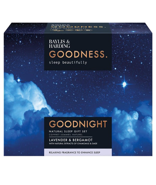 GOODNESS LAVENDER AND BERGAMOT GOODNIGHT NATURAL SLEEP GIFT SET Skin Care Bundles Asetena Pa 
