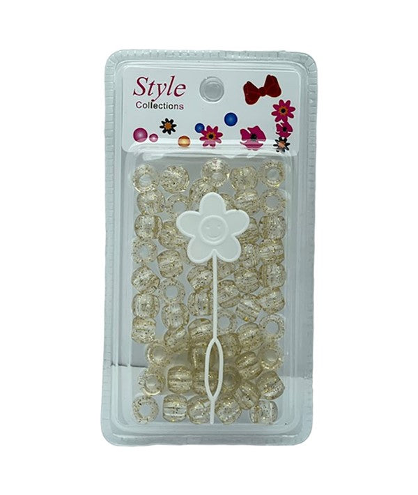 STYLE COLLECTION HAIR BEADS BD017 GOLD SPARKLE Kids Hair Accessories Asetena Pa 