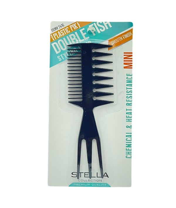 STELLA COLLECTION DOUBLE FISH COMB MINI 2416 Hair Brushes and Combs Asetena Pa 