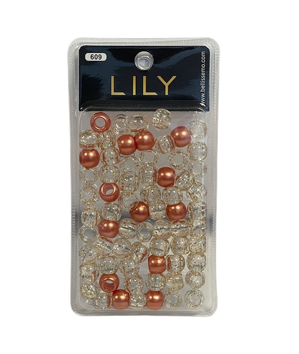 LILY COLLECTION BEADS PINK AND CRYSTAL 609 Hair Accessories Asetena Pa 