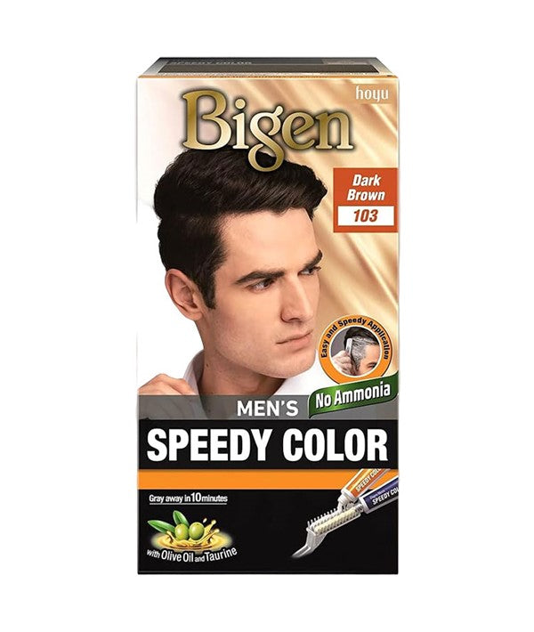 BIGEN HAIR MENS SPEEDY COLOUR DARK BROWN 103 No Size Color Dark Brown Men Hair Dye Asetena Pa 