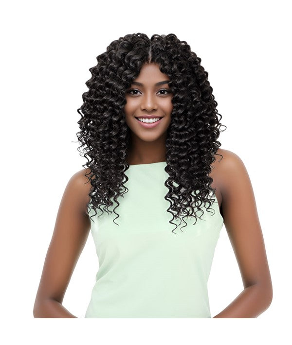 BOHO 4X CARIBBEAN PRE STRETCHED DEEP TWIST BUNDLE BRAIDS 14" Color 1 Hair for Braid Extensions Asetena Pa 