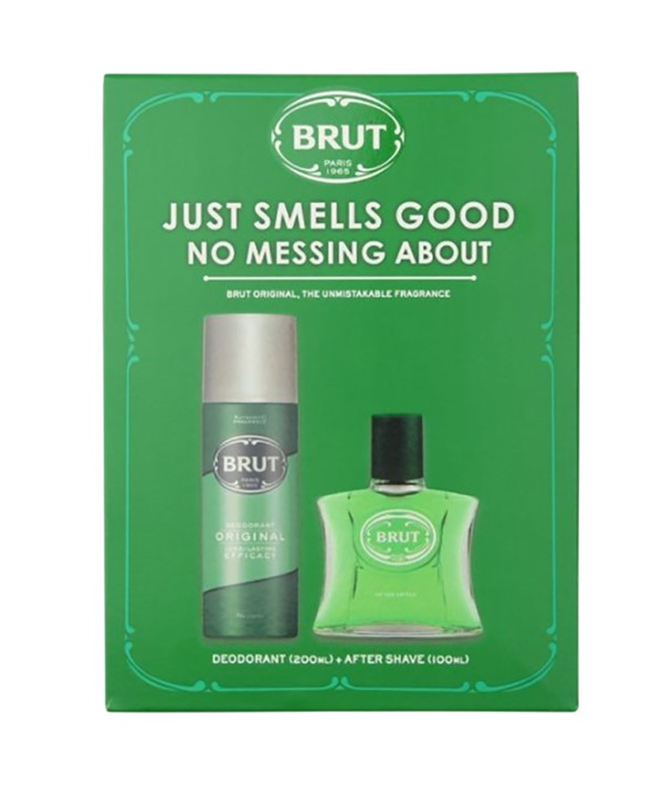BRUT JUST SMELLS GOOD NO MESSING ABOUT GIFT SET Mens Gift Sets Asetena Pa 